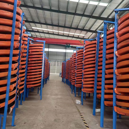 螺旋溜槽 尼日利亚独居石分选工艺流程