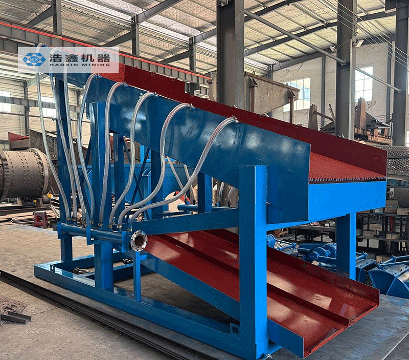 砂金矿斜溜筛厂家实拍 斜溜筛|洗金斜溜筛|砂金矿选洗设备|斜流筛